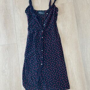 Black and Red Polka Dot Dress